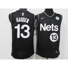 Brooklyn Nets #13 James Harden Black 2021 Earned Edition Swingman Jersey