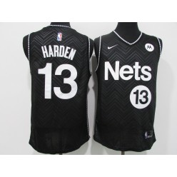 Brooklyn Nets #13 James Harden Black 2021 Earned Edition Swingman Jersey