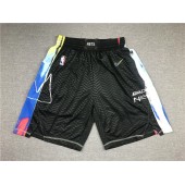 Brooklyn Nets Teams Black City Edition Swingman Shorts