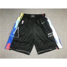 Brooklyn Nets Teams Black City Edition Swingman Shorts