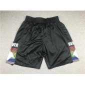 Denver Nuggets Teams Black City Edition Swingman Shorts