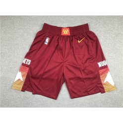 Denver Nuggets Teams Red Just Don City Edition Swingman Shorts
