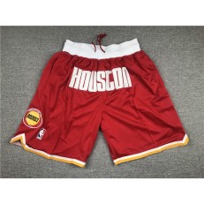 Houston Rockets Teams Red Just Don With Pocket Swingman Shorts
