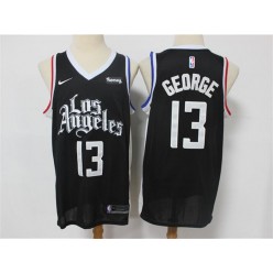 Los Angeles Clippers #13 Paul George Black 2021 City Edition Nike Swingman Jersey