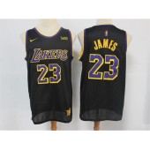 Los Angeles Lakers #23 Lebron James Black 2021 Earned Edition Nike Swingman Jersey