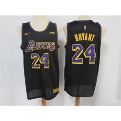 Los Angeles Lakers #24 Kobe Bryant Black 2021 Earned Edition Nike Swingman Jersey