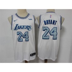 Los Angeles Lakers #24 Kobe Bryant White 2020-21 City Edition Nike Swingman Jersey