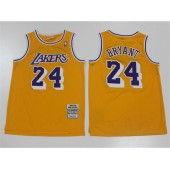 Los Angeles Lakers #24 Kobe Bryant Yellow 2007-08 Hardwood Classics Jersey