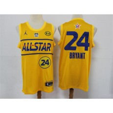 Los Angeles Lakers #24 Kobe Bryant Yellow 2021 NBA All-Star Jordan Brand Swingman Jersey