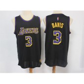 Los Angeles Lakers #3 Anthony Davis Black 2021 Earned Edition Swingman Jersey