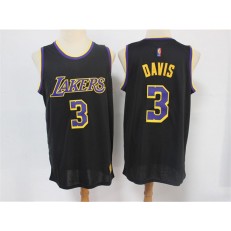 Los Angeles Lakers #3 Anthony Davis Black 2021 Earned Edition Swingman Jersey