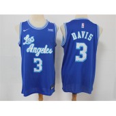 Los Angeles Lakers #3 Anthony Davis Blue 2021 Nike Swingman Jersey