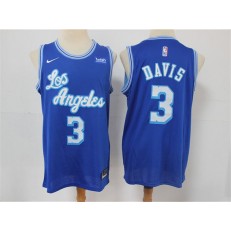 Los Angeles Lakers #3 Anthony Davis Blue 2021 Nike Swingman Jersey