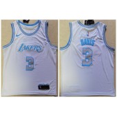 Los Angeles Lakers #3 Anthony Davis White 2021 City Edition Nike Swingman Jersey