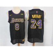 Los Angeles Lakers #8 & #24 Kobe Bryant Black 2021 Earned Edition Nike Swingman Jersey