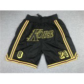 Los Angeles Lakers Teams Black #8 & #24 Kobe Just Don With Pocket Swingman Shorts