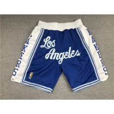 Los Angeles Lakers Teams Blue Just Don With Pocket Swingman Shorts