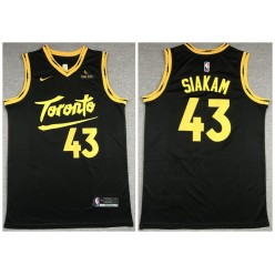 Toronto Raptors #43 Pascal Siakam Black 2021 City Edition Nike Swingman Jersey