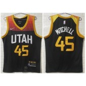 Utah Jazz #45 Donovan Mitchell Black 2020-21 City Edition Nike Swingman Jersey