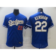 Los Angeles Dodgers #22 Clayton Kershaw Royal Nike 2021 Gold Program Flexbase Jersey