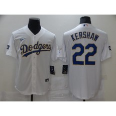 Los Angeles Dodgers #22 Clayton Kershaw White Nike 2021 Gold Program Cool Base Jersey
