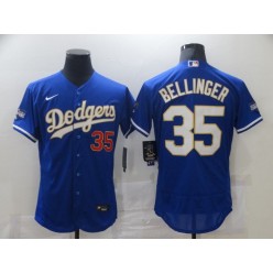 Los Angeles Dodgers #35 Cody Bellinger Royal Nike 2021 Gold Program Flexbase Jerseys