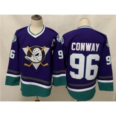 Anaheim Ducks #96 Charlie Conway Purple 2020-21 Reverse Retro Adidas Jersey
