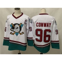 Anaheim Ducks #96 Charlie Conway White 2020-21 Reverse Retro Adidas Jersey