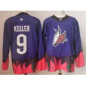 Arizona Coyotes #9 Clayton Keller Purple 2020 21 Reverse Retro Adidas Jersey