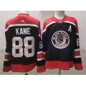 Chicago Blackhawks #88 Patrick Kane Navy 2020-21 Reverse Retro Adidas Jersey