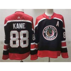 Chicago Blackhawks #88 Patrick Kane Navy 2020-21 Reverse Retro Adidas Jersey