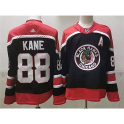 Chicago Blackhawks #88 Patrick Kane Navy 2020-21 Reverse Retro Adidas Jersey
