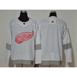 Detroit Red Wings Blank White 2020-21 Reverse Retro Adidas Jersey