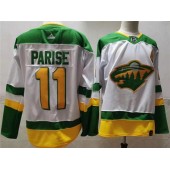 Minnesota Wild #11 Zach Parise White 2020-21 Reverse Retro Adidas Jersey