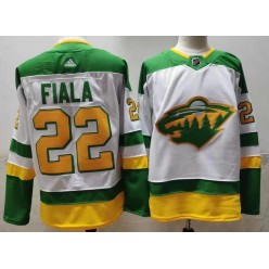 Minnesota Wild #22 Kevin Fiala White 2020-21 Reverse Retro Adidas Jersey