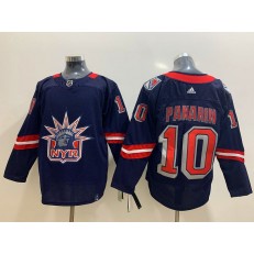New York Rangers #10 Artemi Panarin Navy 2020-21 Reverse Retro Adidas Jersey
