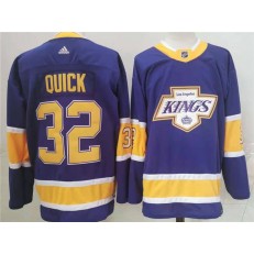 Los Angeles Kings #32 Jonathan Quick Purple 2020-21 Reverse Retro Adidas Jersey