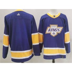 Los Angeles Kings Blank Purple 2020-21 Reverse Retro Adidas Jersey