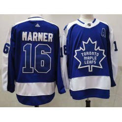 Toronto Maple Leafs #16 Mitchell Marner Blue 2020-21 Reverse Retro Adidas Jersey