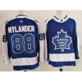 Toronto Maple Leafs #88 William Nylander Blue 2020-21 Reverse Retro Adidas Jersey