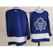 Toronto Maple Leafs Blank Blue 2020-21 Reverse Retro Adidas Jersey