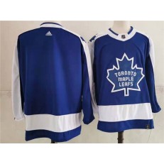 Toronto Maple Leafs Blank Blue 2020-21 Reverse Retro Adidas Jersey