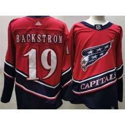 Washington Capitals #19 Nicklas Backstrom Red 2020-21 Reverse Retro Adidas Jersey