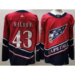 Washington Capitals #43 Tom Wilson Red 2020-21 Reverse Retro Adidas Jersey