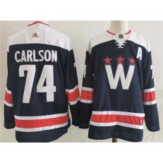 Washington Capitals #74 John Carlson Navy 2020-21 Adidas Jersey