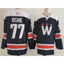 Washington Capitals #77 T.J. Oshie Navy 2020-21 Adidas Jersey