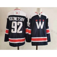 Washington Capitals #92 Evgeny Kuznetsov Navy 2020-21 Adidas Jersey