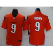 Cincinnati Bengals #9 Joe Burrow Orange Vapor Limited Jersey