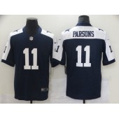 Dallas Cowboys #11 Micah Parsons Navy Throwback 2021 Draft Vapor Limited Jersey