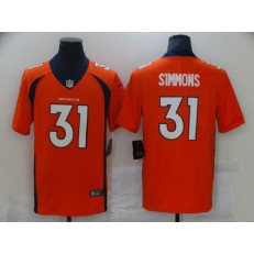 Denver Broncos #31 Justin Simmons Orange Vapor Untouchable Limited Jersey